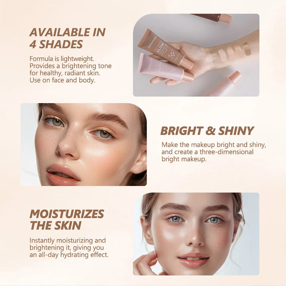 Glowing Liquid Foundation Moisturizing Highlighter Makeup Base - 9