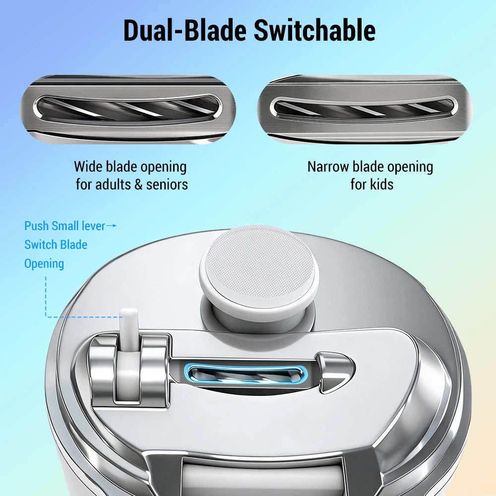 Electric Nail Clipper with LED Light and Magnifier