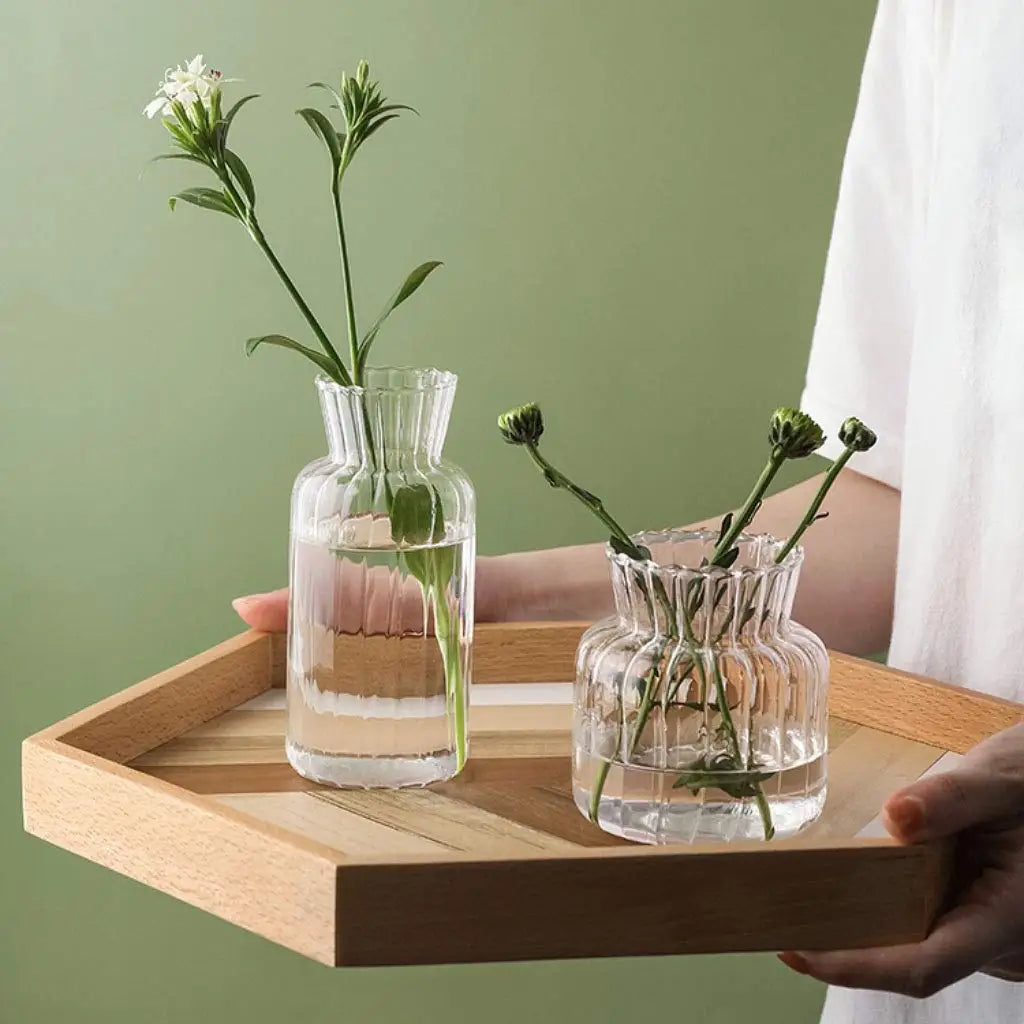 Modern Nordic Glass Vase Creative Hydroponic Flower Pot Terrarium Decor - 7