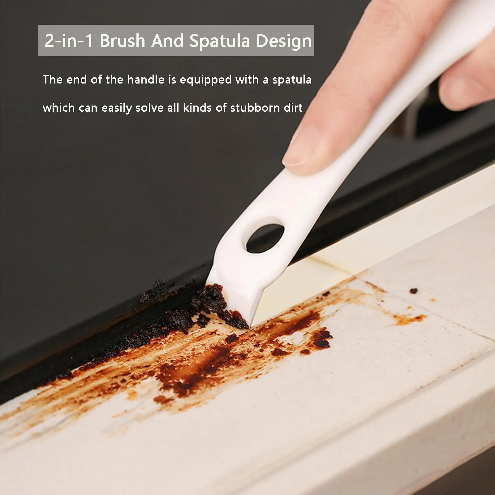 BBQ Grill Cleaning Brush 2-in-1 Scraper Tool for Stove and Oven - 10