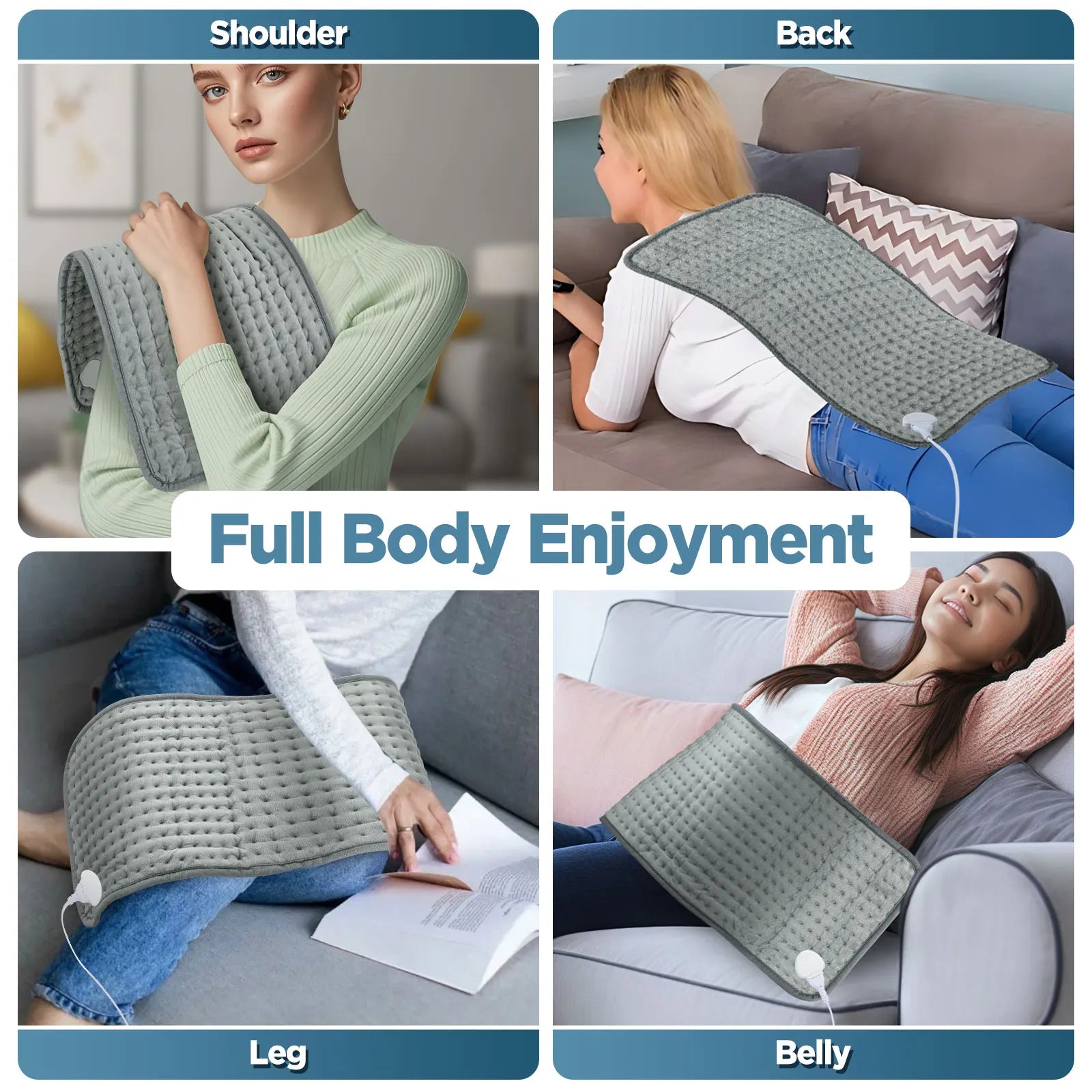 Electric Heating Pad for Back and Waist Pain Relief - 5