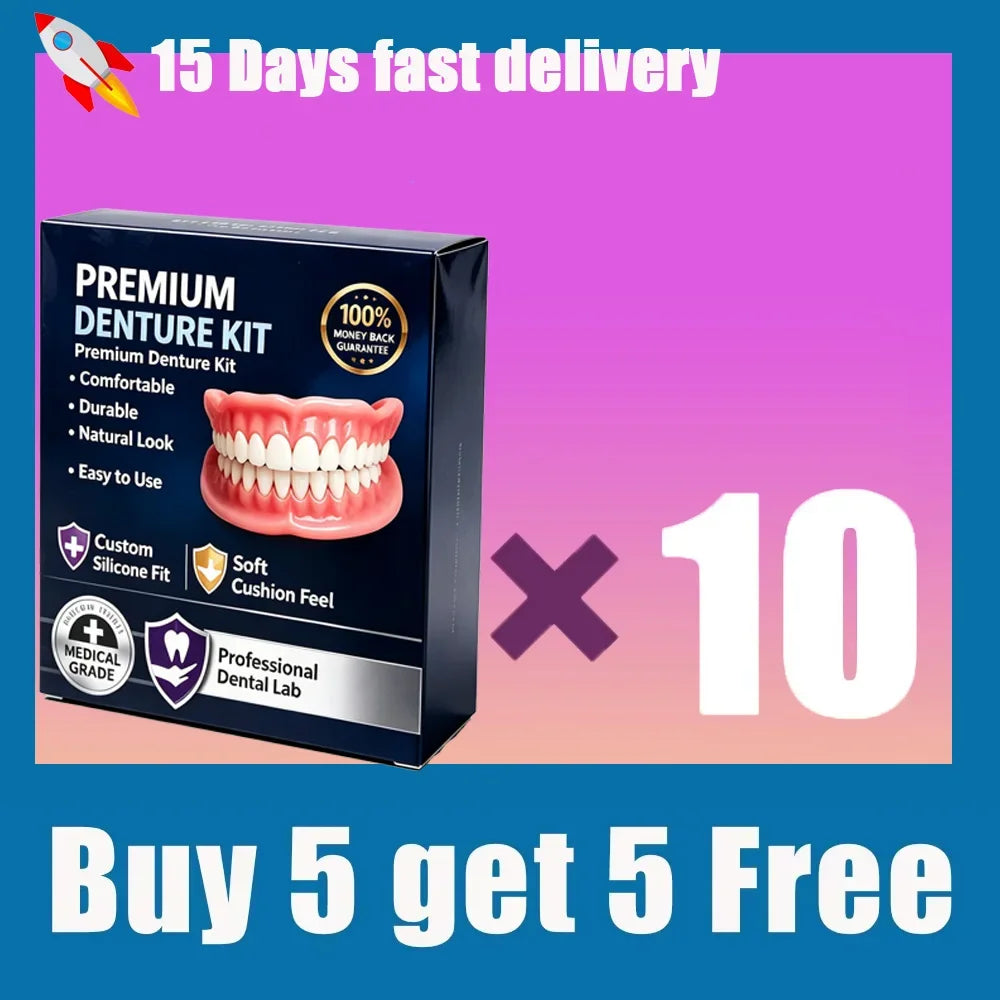 Temporary Silicone False Teeth Kit Cosmetic Smile