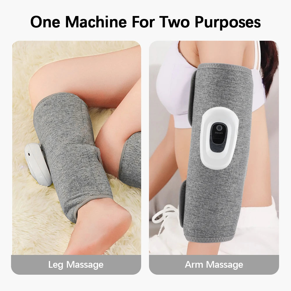 Wireless Air Pressure Calf Massager Electric Leg Compression Wrap