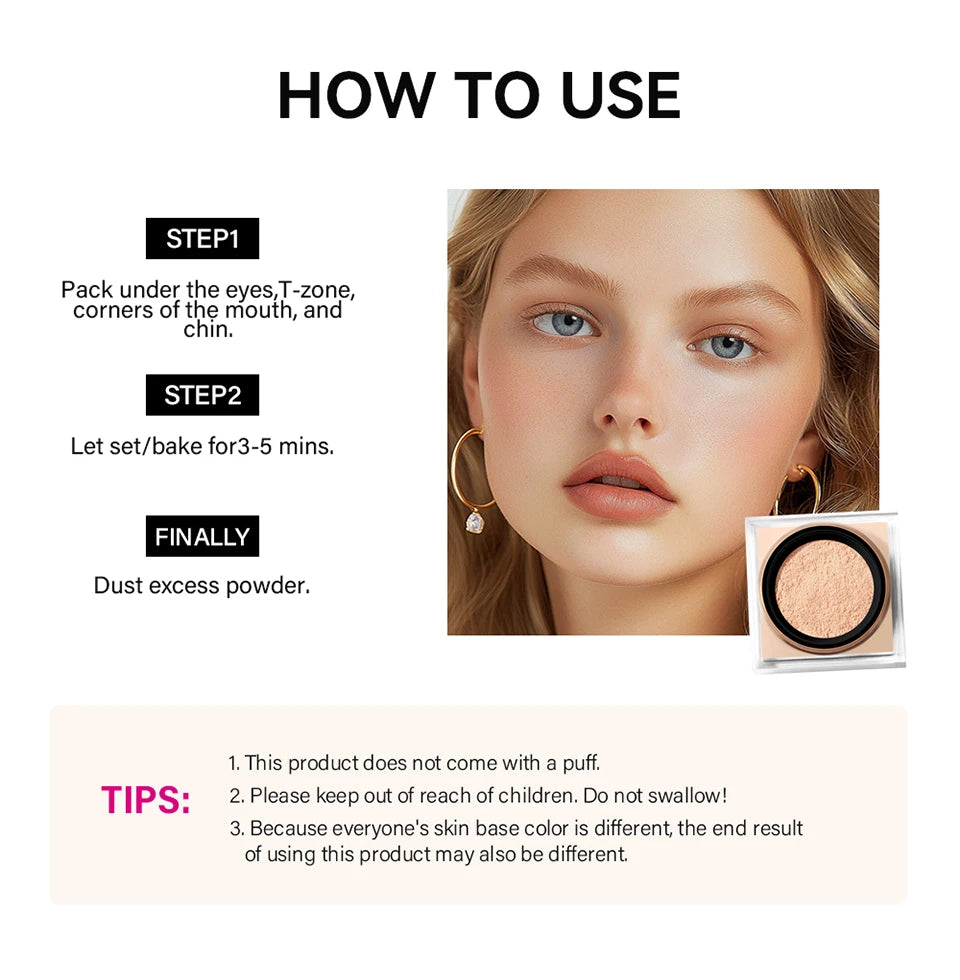 Lakerain Delicate Setting Powder Oil Control Face Powder - 13
