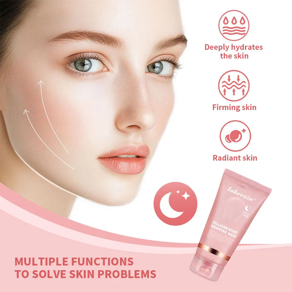 Collagen Skincare Set Firming Moisturizing Face Mask Cream and Serum