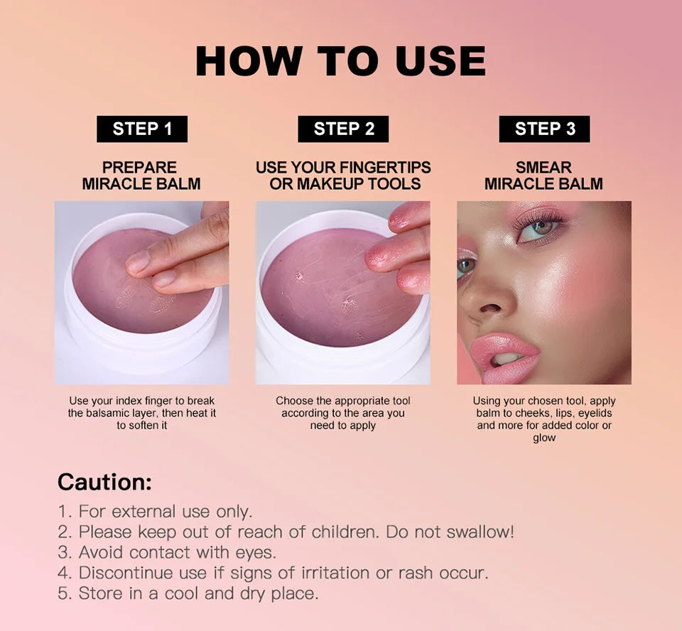 Multi Purpose Cream Blush Balm And Long Lasting Facial Makeup