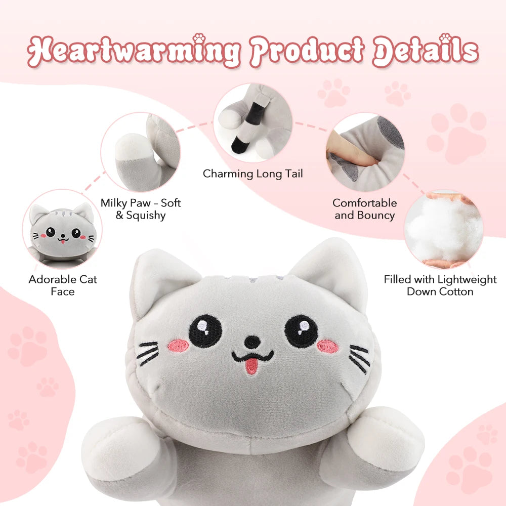 Portable USB Cat Heating Pad Soft Plush Hot Compress Pillow