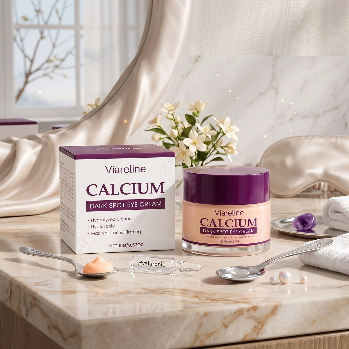 Calcium Eye Cream Dark Circles Firming Repair Cream