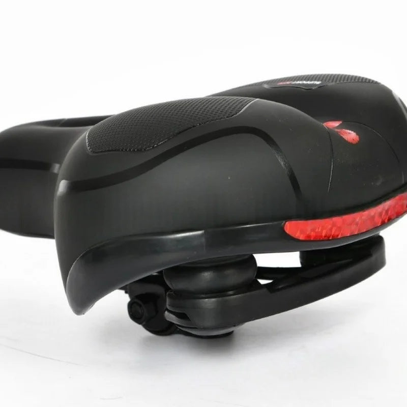 Comfortable MTB Bike Saddle with Integrated Safety Warning Tail Light - 11