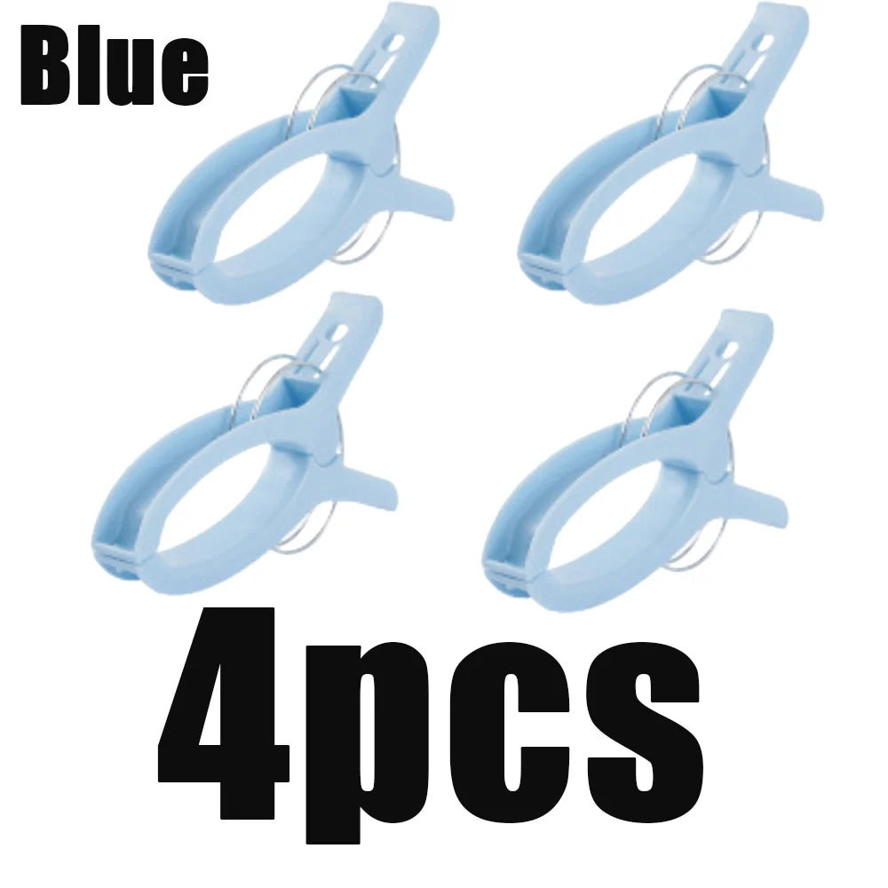Large Beach Towel Clips Heavy Duty Non Slip Plastic Lounger Pegs - 17