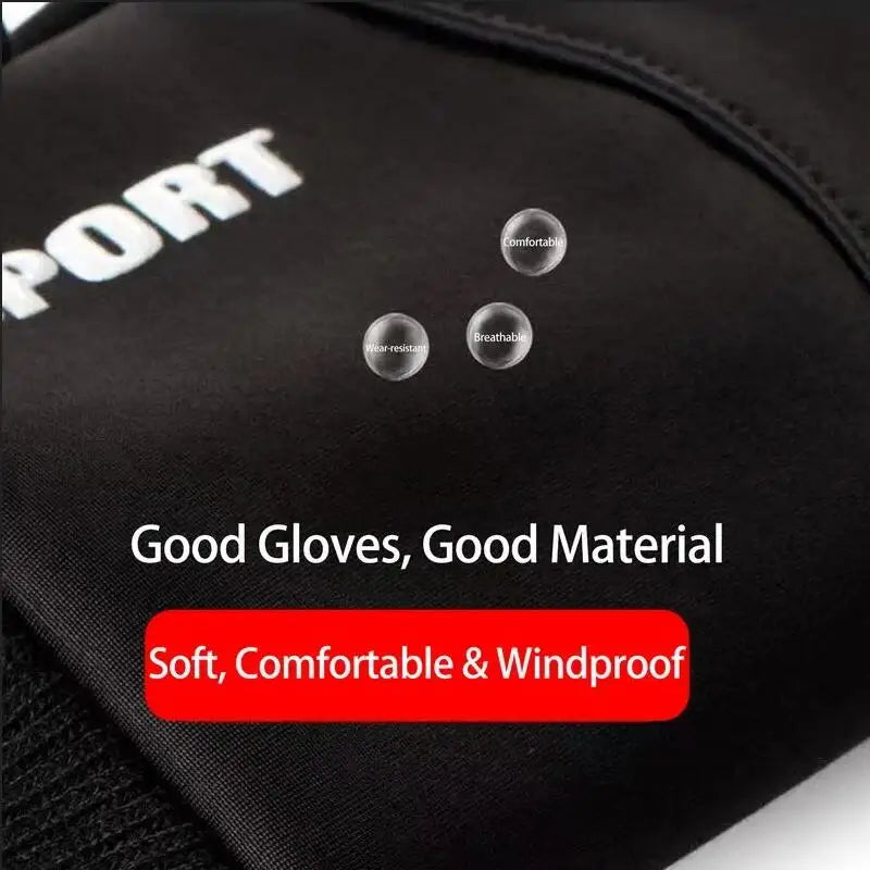 Winter Thermal Touch Screen Gloves Waterproof Windproof Cycling Mitts - 14