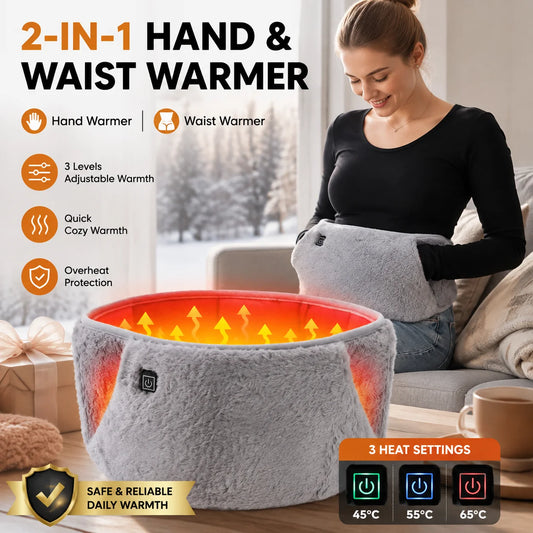 USB Electric Heating Belt Hand Warmer & Abdominal Cramp Relief Pad