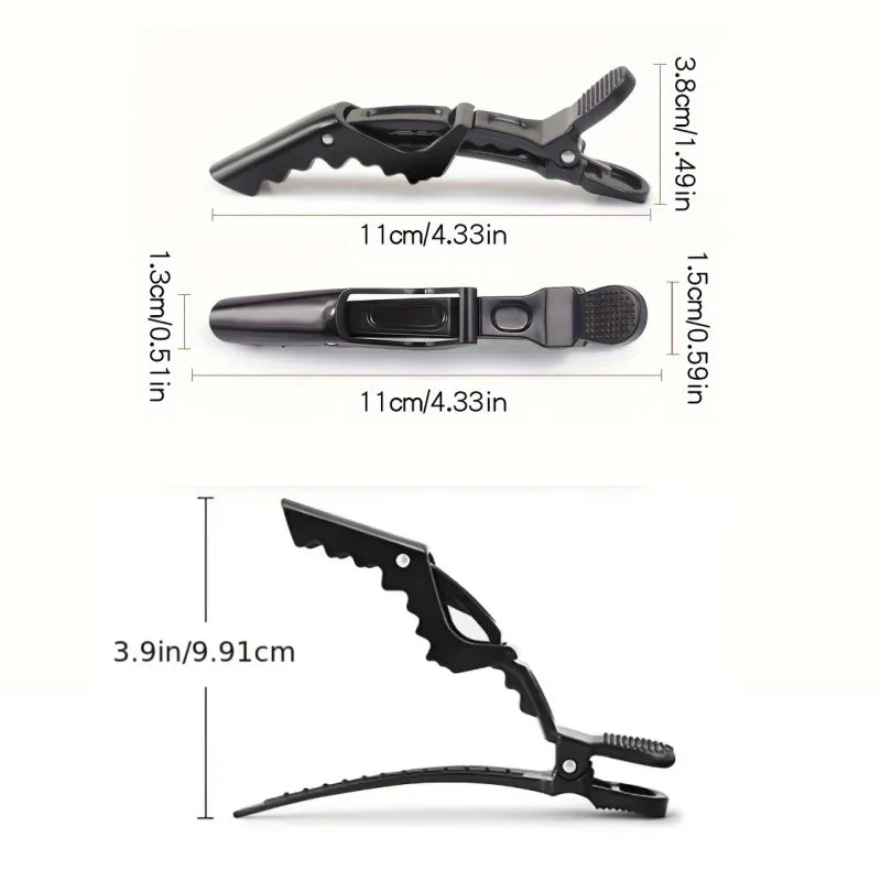 Professional Alligator Hair Clips Salon Styling Sectioning Clamps