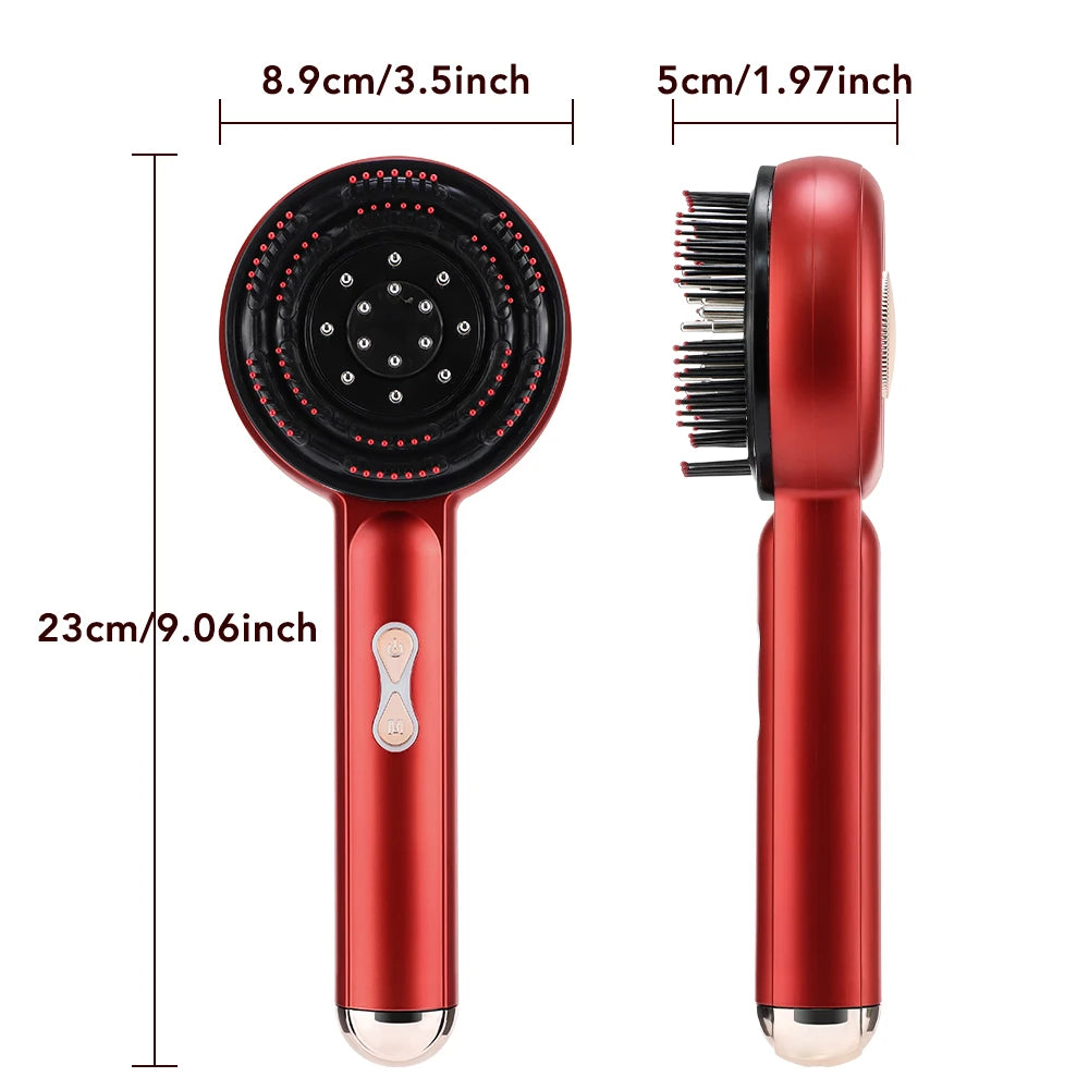Electric Scalp Massager Hair Growth Oil Applicator Comb