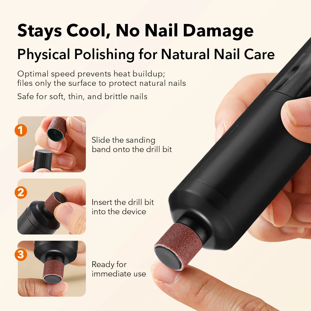 Electric Foot Callus Grinder Pedicure Tool Dead Skin Remover - 12