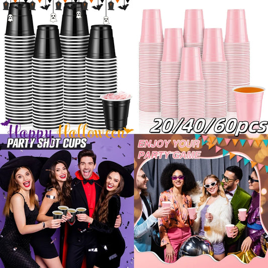 20-60Pc Disposable Plastic Party Shot Cups 2oz Small Drinking Tumblers