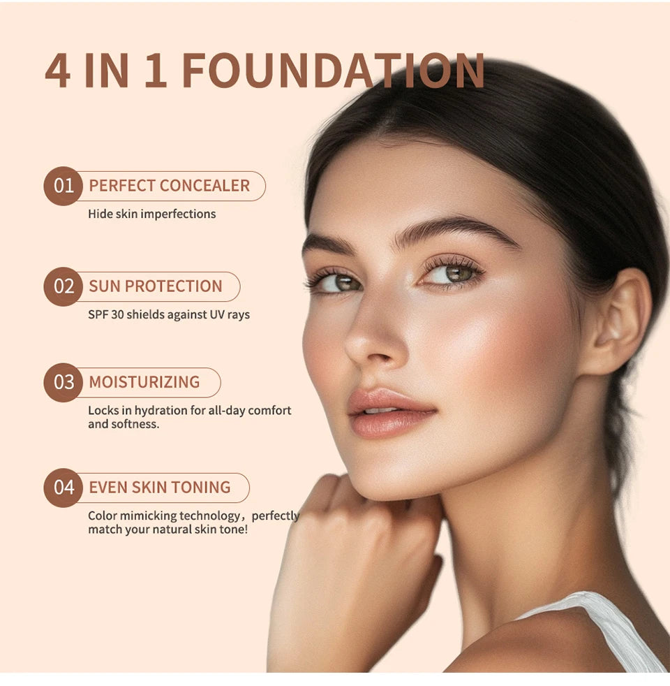 Color Changing Foundation SPF 30 Moisturizing Makeup Base
