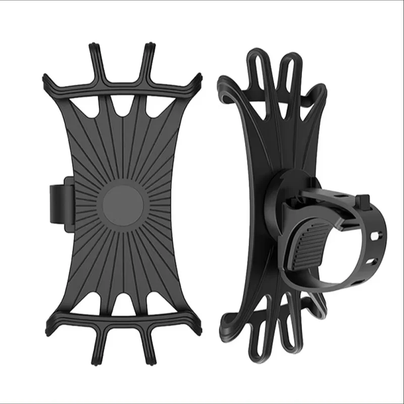 Universal Silicone Bicycle Phone Holder Anti-Slip Handlebar Mount - 5