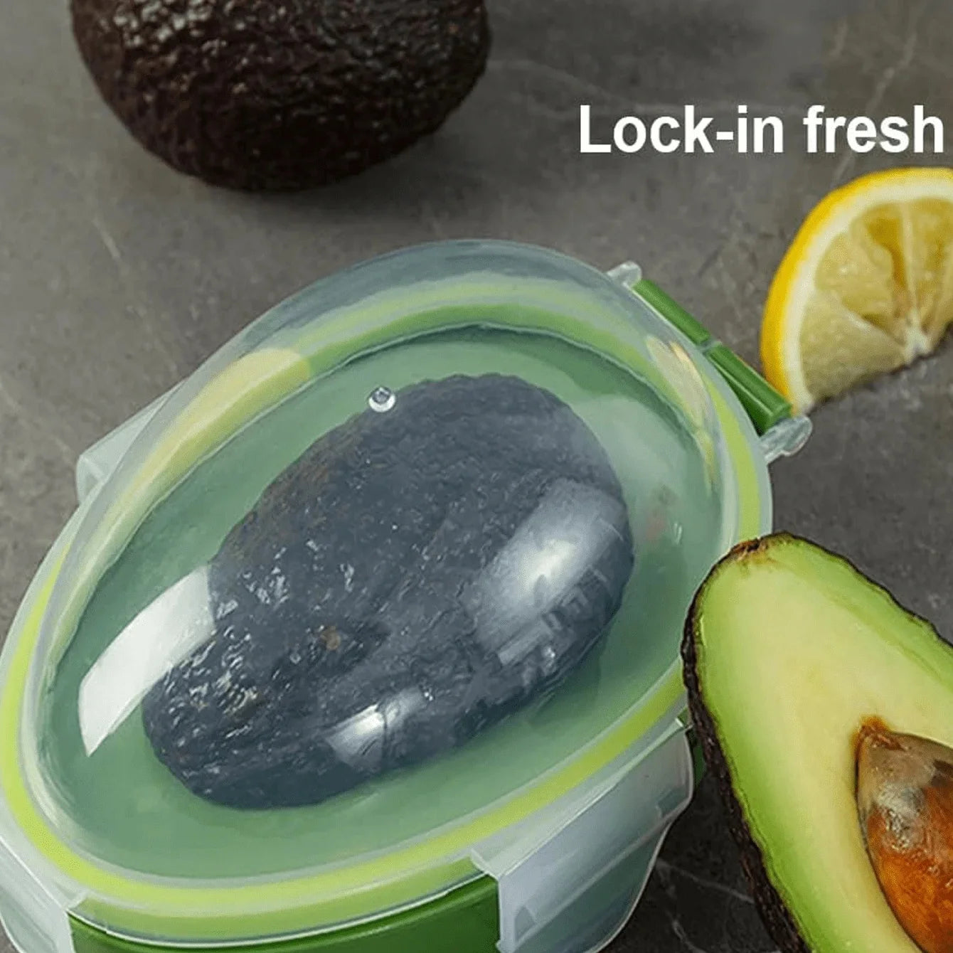 Avocado Storage Box and Slicer Set Reusable Food Keeper Container - 9