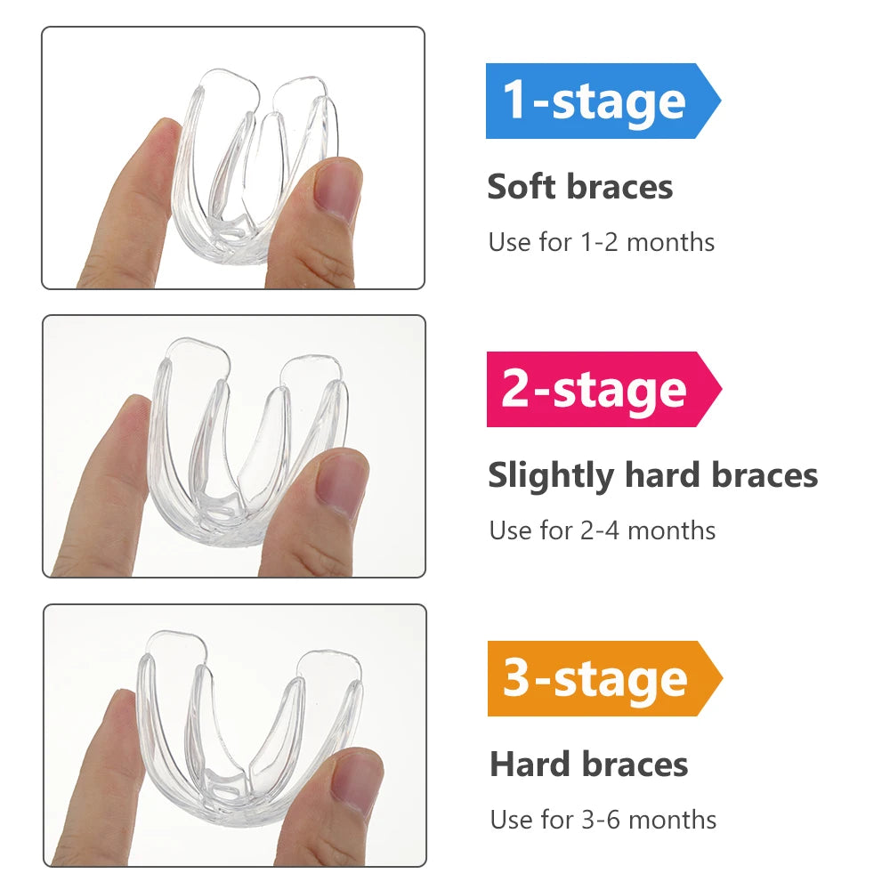 Kids Dental Orthodontic Braces 3 Stage Teeth Alignment Trainer