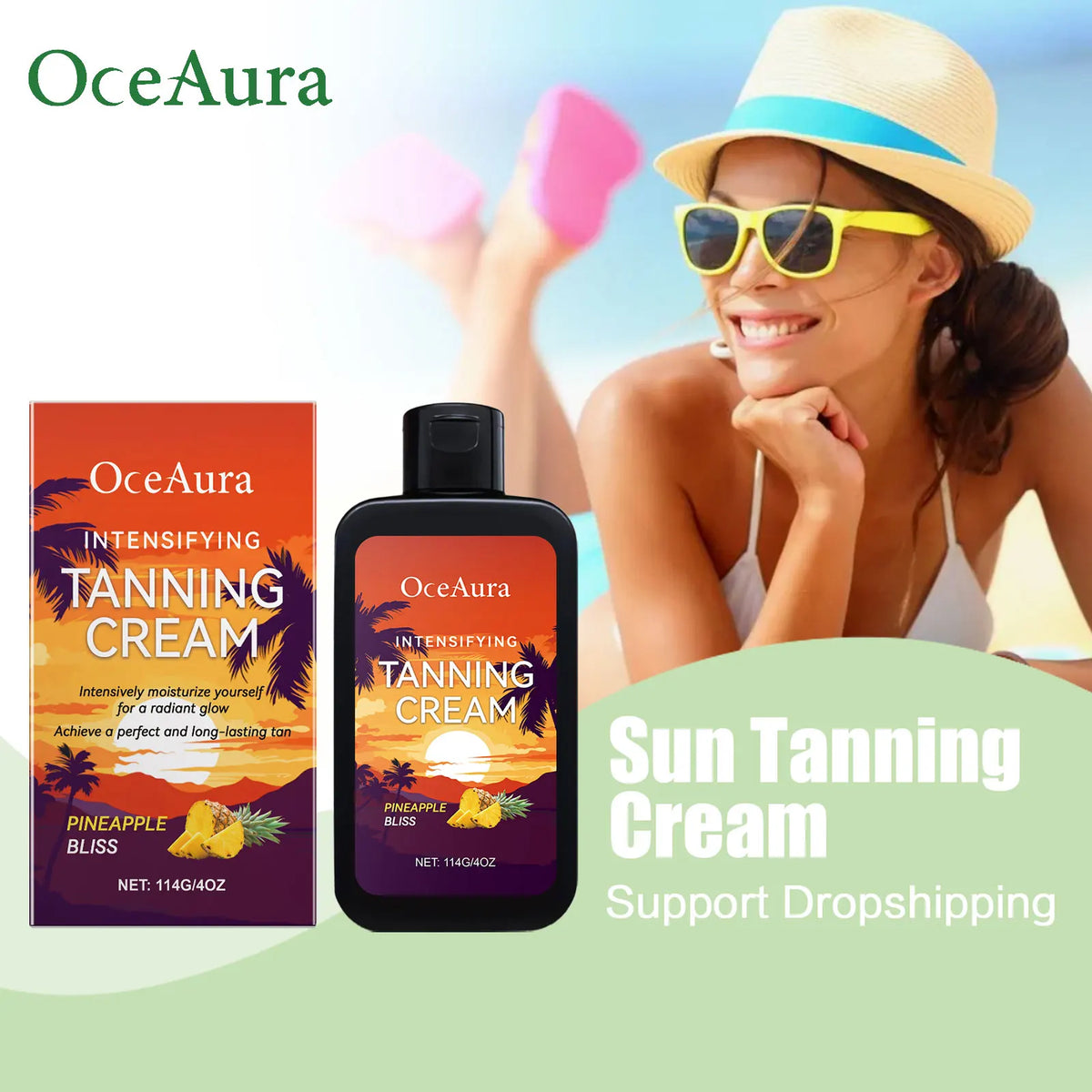 Body Tanning Cream Solarium Bronzing Lotion