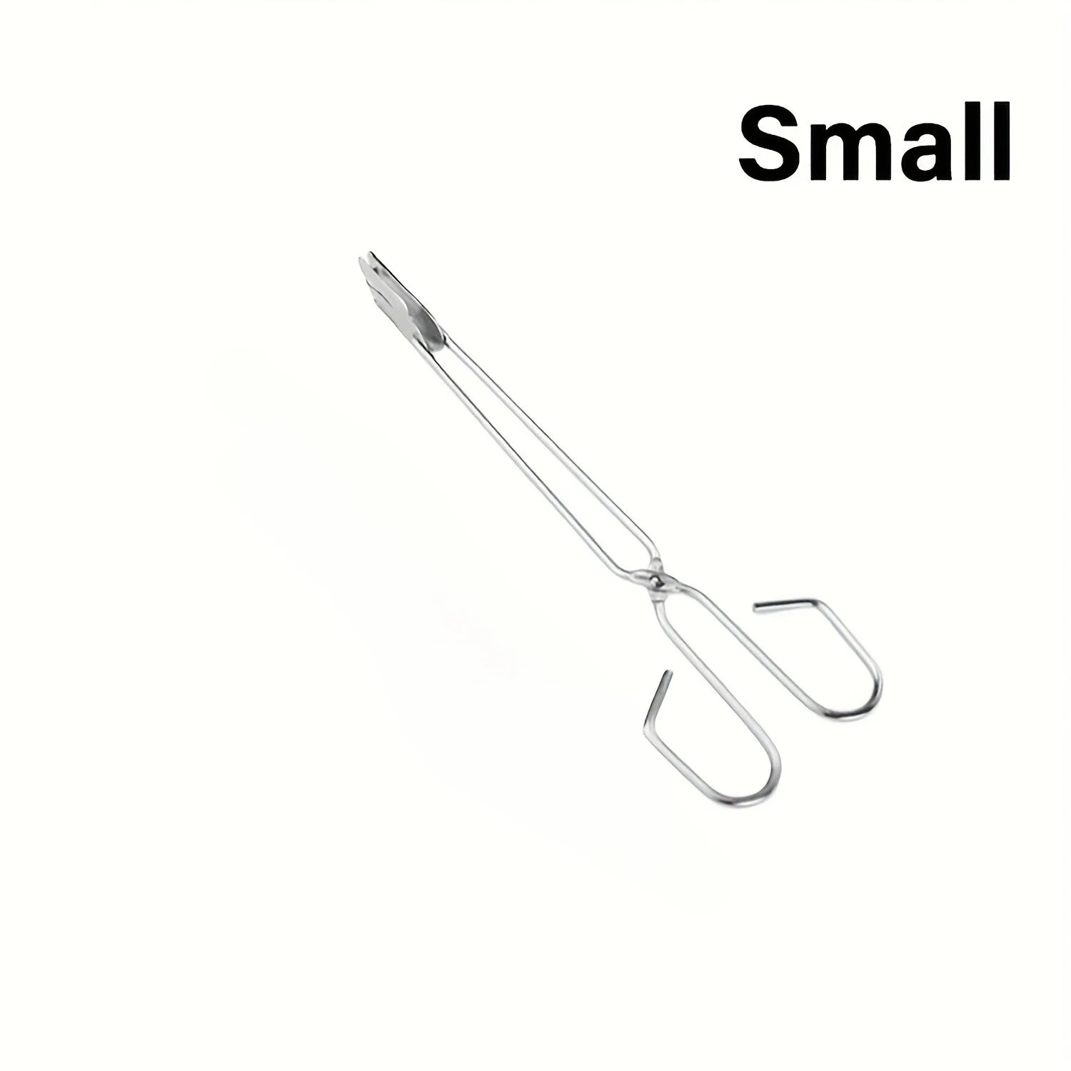 3Pcs Stainless Steel BBQ Scissor Tongs Kitchen Food Grill Clamps