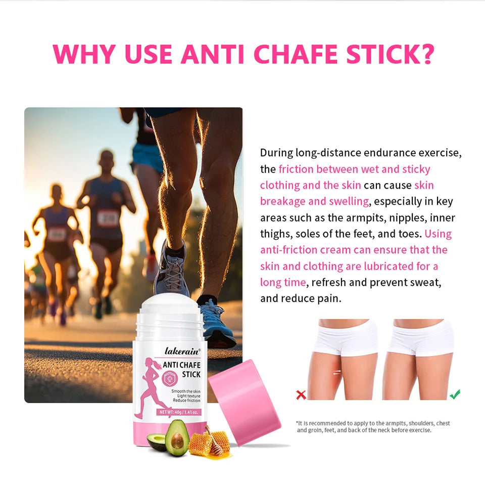 Anti-Chafing Friction Reducing Skin Protection Balm Stick - 8