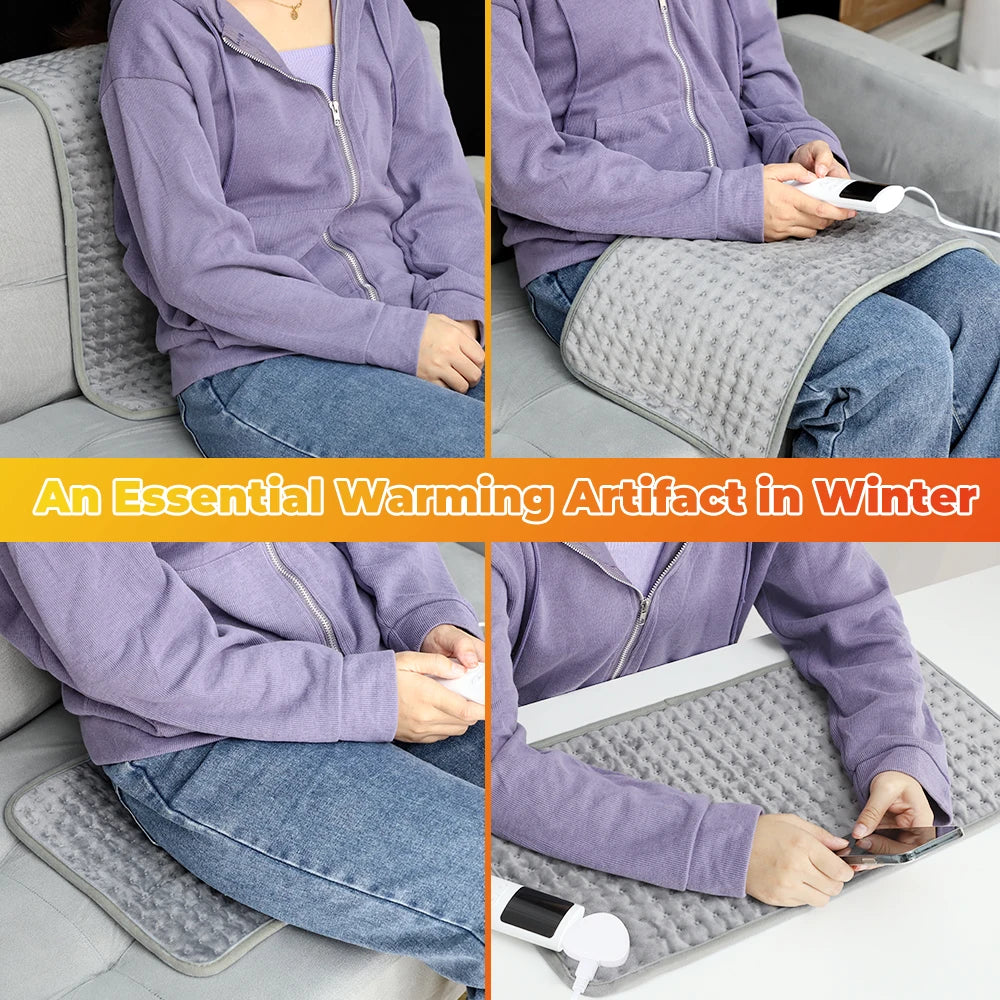 Electric Heating Pad 9 Gear Adjustable Temperature Warm Mat - 12
