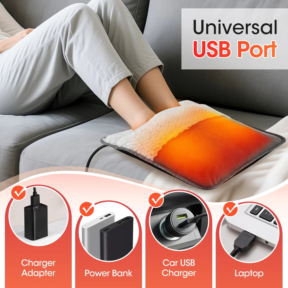 USB Electric Foot Warmer Heating Pad