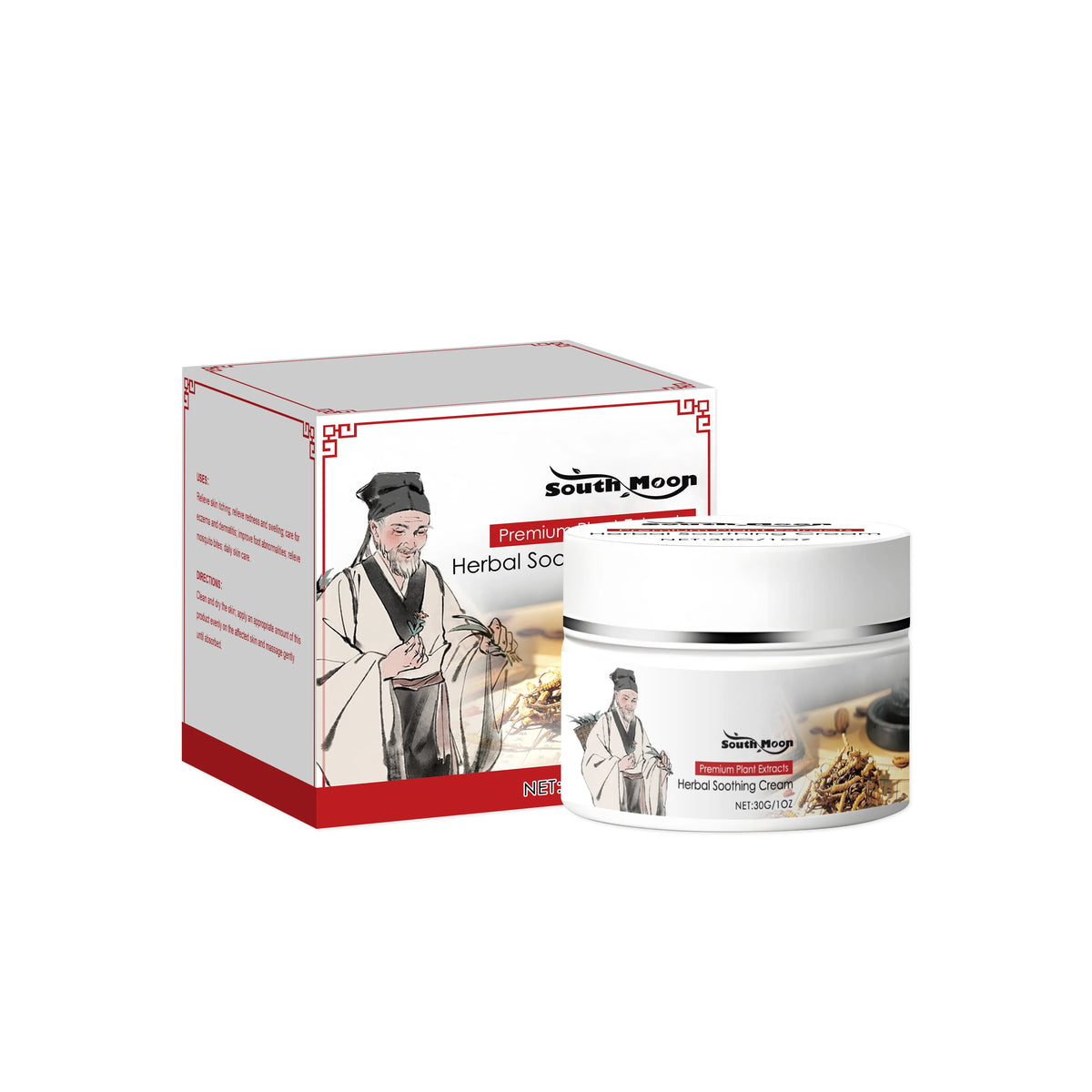 Herbal Soothing Cream Relieve Itching And Moisturizing Skin Care