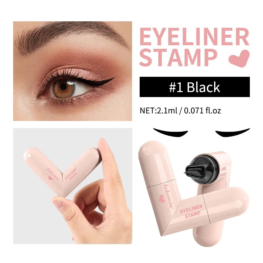 Triangle Liquid Eyeliner Stamp Waterproof Winged Pencil Pen