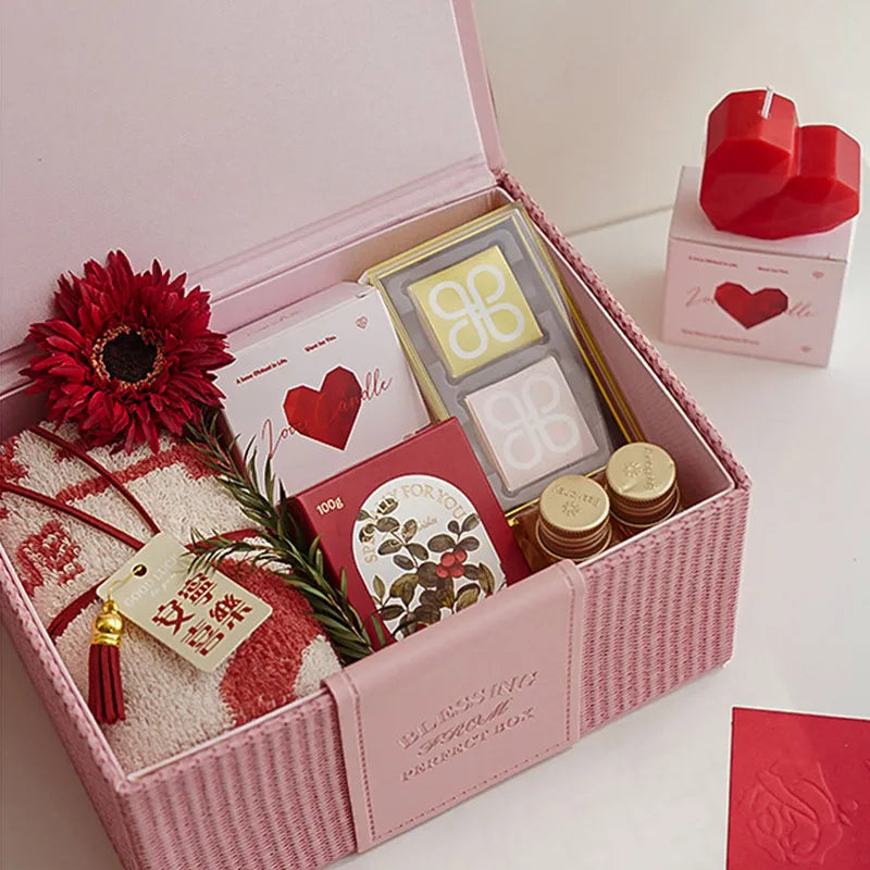 2pc Heart Shaped Scented Aromatherapy Candles Romantic Valentine Gift - 11