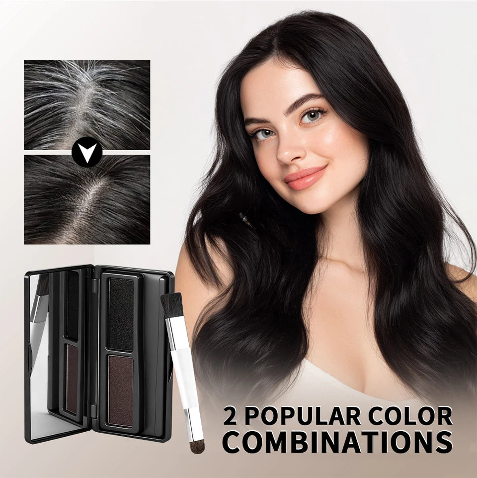 Natural Hair Line Shadow Powder Root Cover Up Concealer Palette - 9