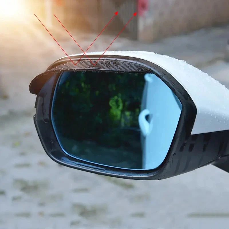 Car Rearview Mirror Rain Guards Side Mirror Rain Shields Eyebrow Cover - 3
