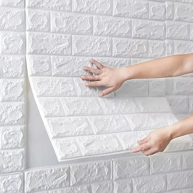 3D Self Adhesive Brick Wall Stickers Foam Anti Collision Wallpaper