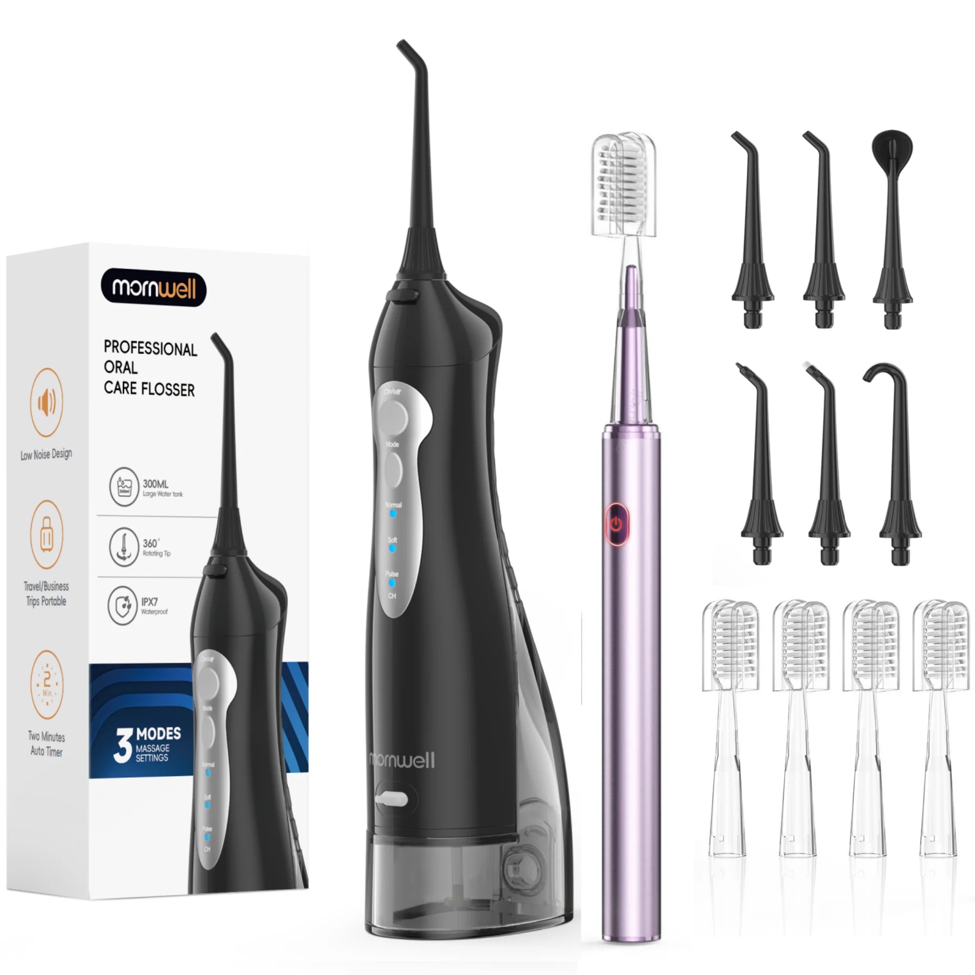 Water Flosser And Electric Toothbrush Combo Oral Irrigator Kit - 22
