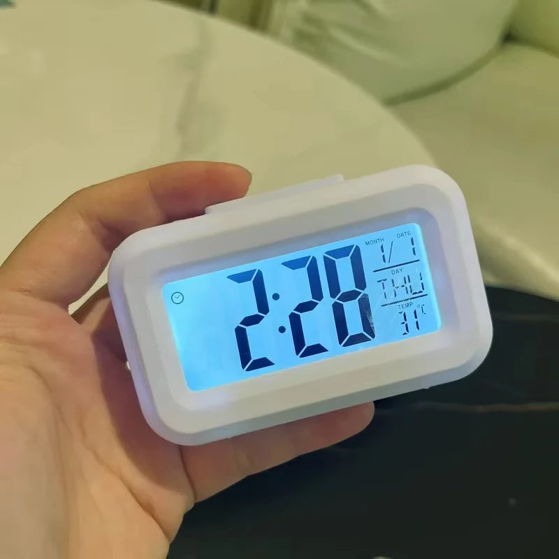 Digital Alarm Clock with Temperature Calendar and LED Display - 3