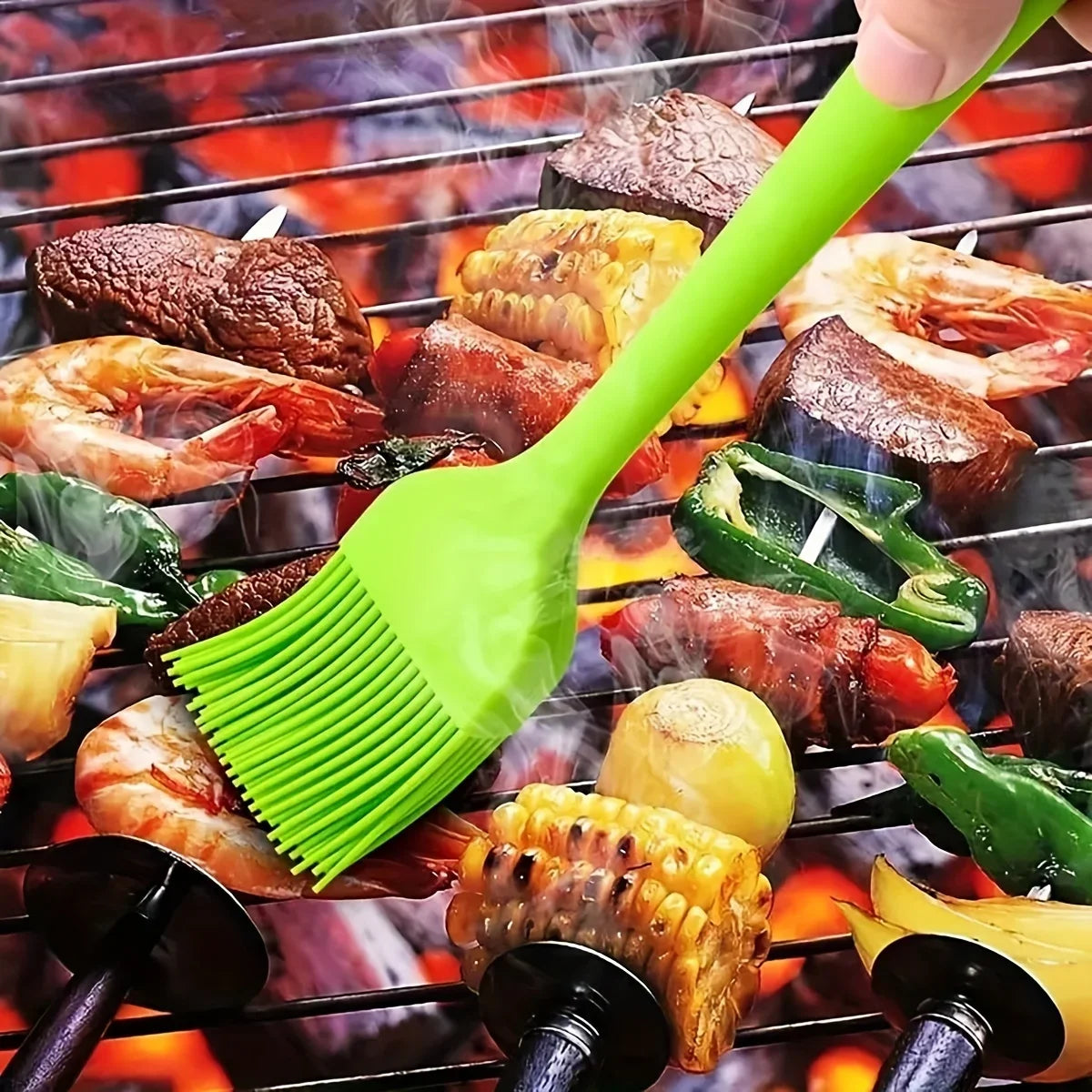 Silicone Spatula Set Non-Stick Heat-Resistant Cake Baking Scrapers - 12
