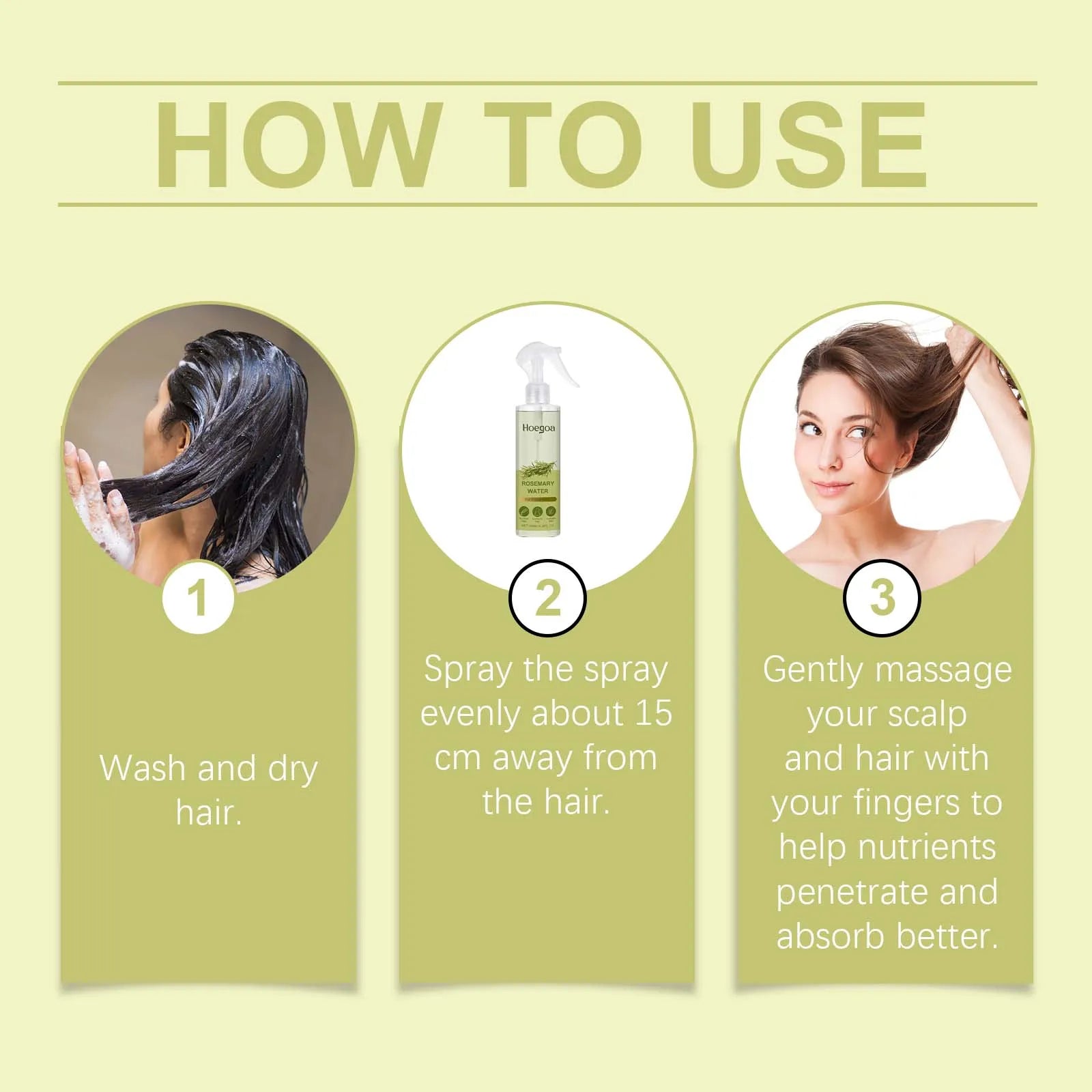 Rosemary Hair Spray for Oil Control & Frizz Repair - 12
