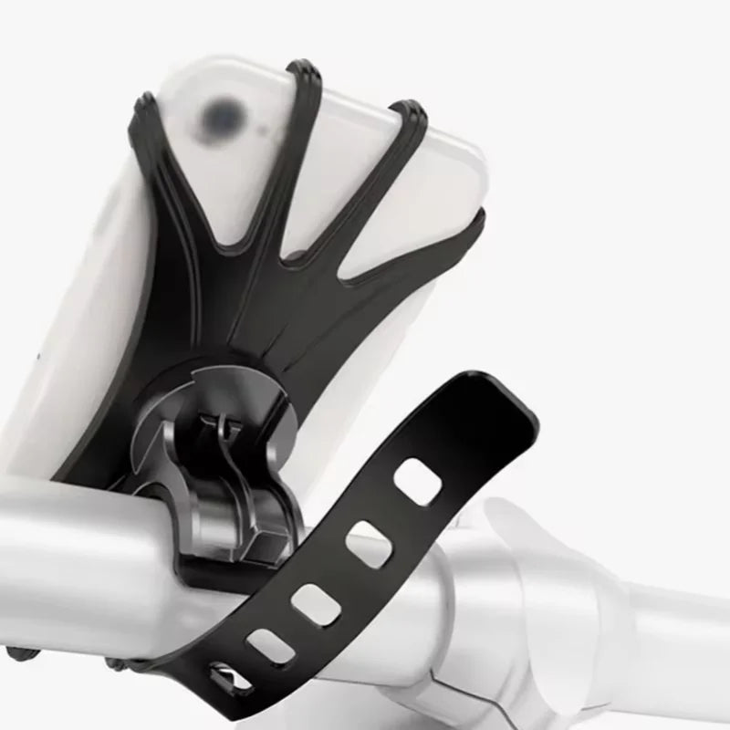Universal Silicone Bicycle Phone Holder Anti-Slip Handlebar Mount - 1