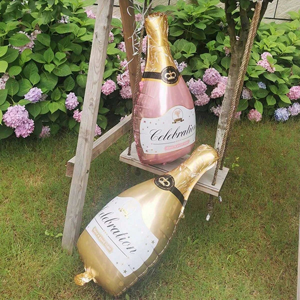 Large Champagne Bottle Foil Balloon Party Decoration