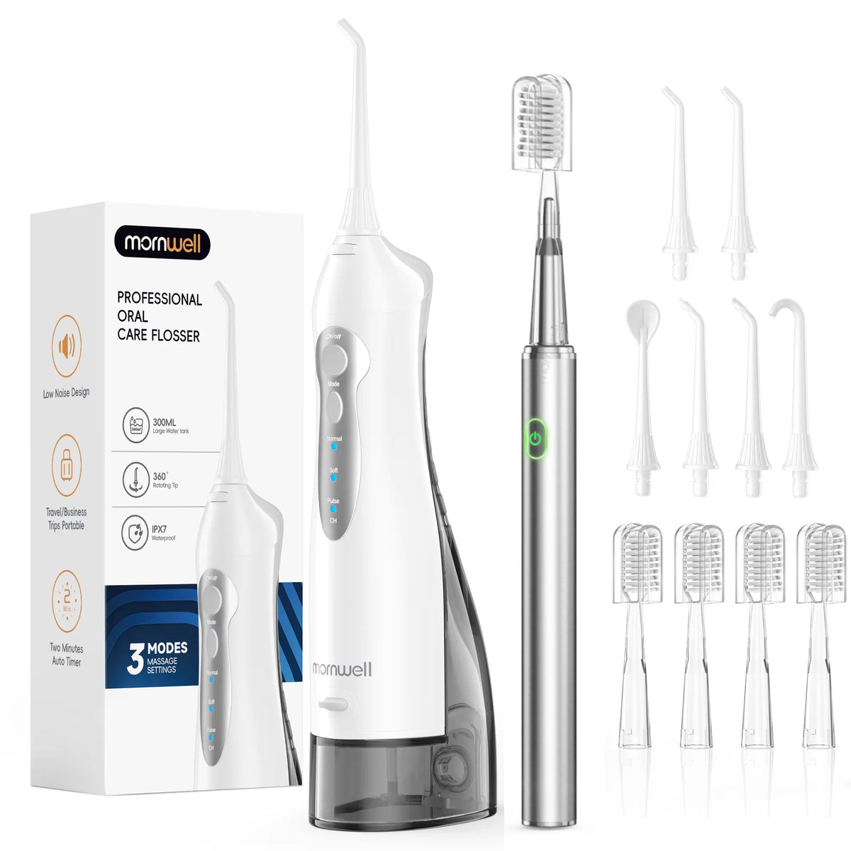 Water Flosser And Electric Toothbrush Combo Oral Irrigator Kit