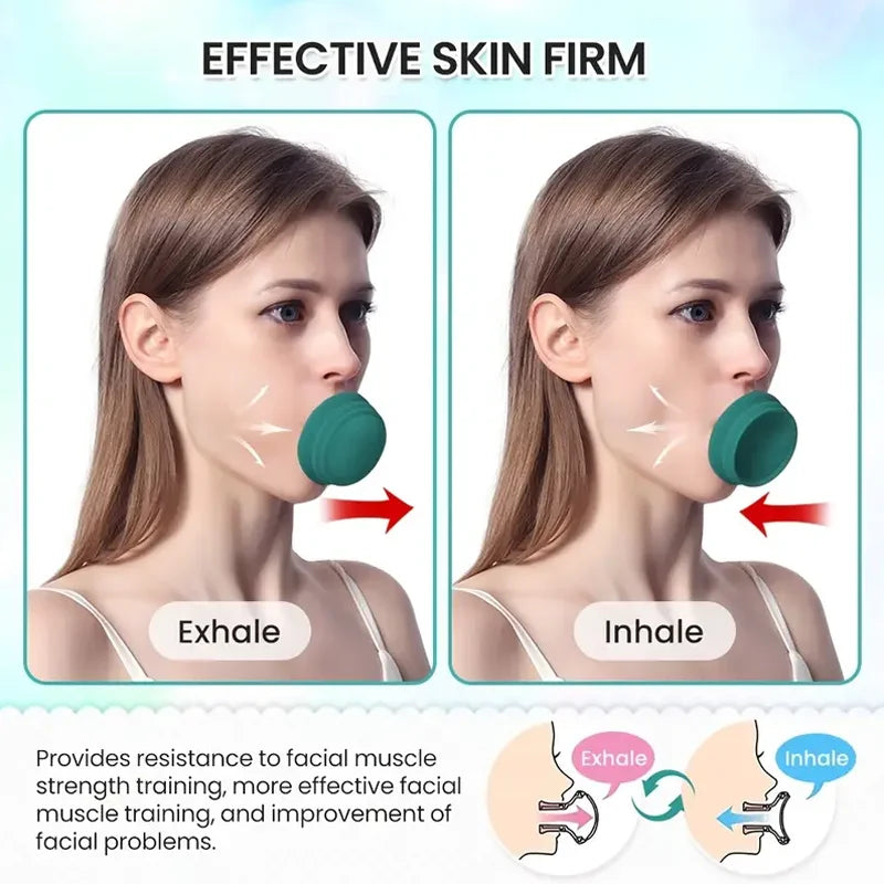 Portable Jawline Exerciser Face Slimming and Neck Toning Trainer