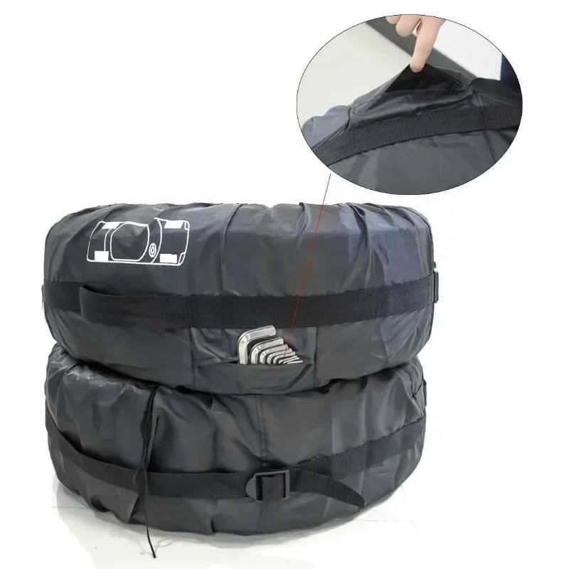 Universal Car Spare Tire Cover Waterproof Dustproof Storage Protector - 3