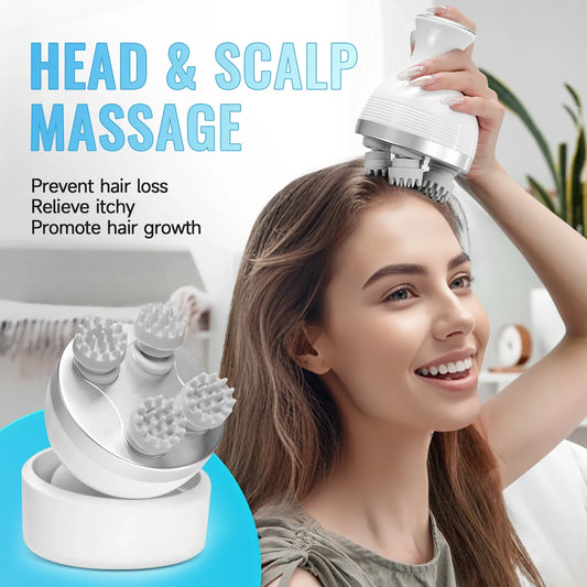 Electric Head Scalp Massager Body & Neck Stress Relief Tool