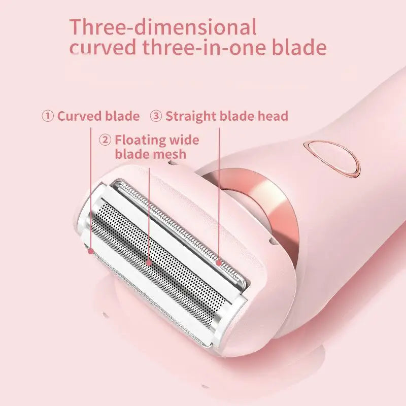 2 in 1 Women Electric Shaver Dual Head Bikini Trimmer Hair Remover - 4