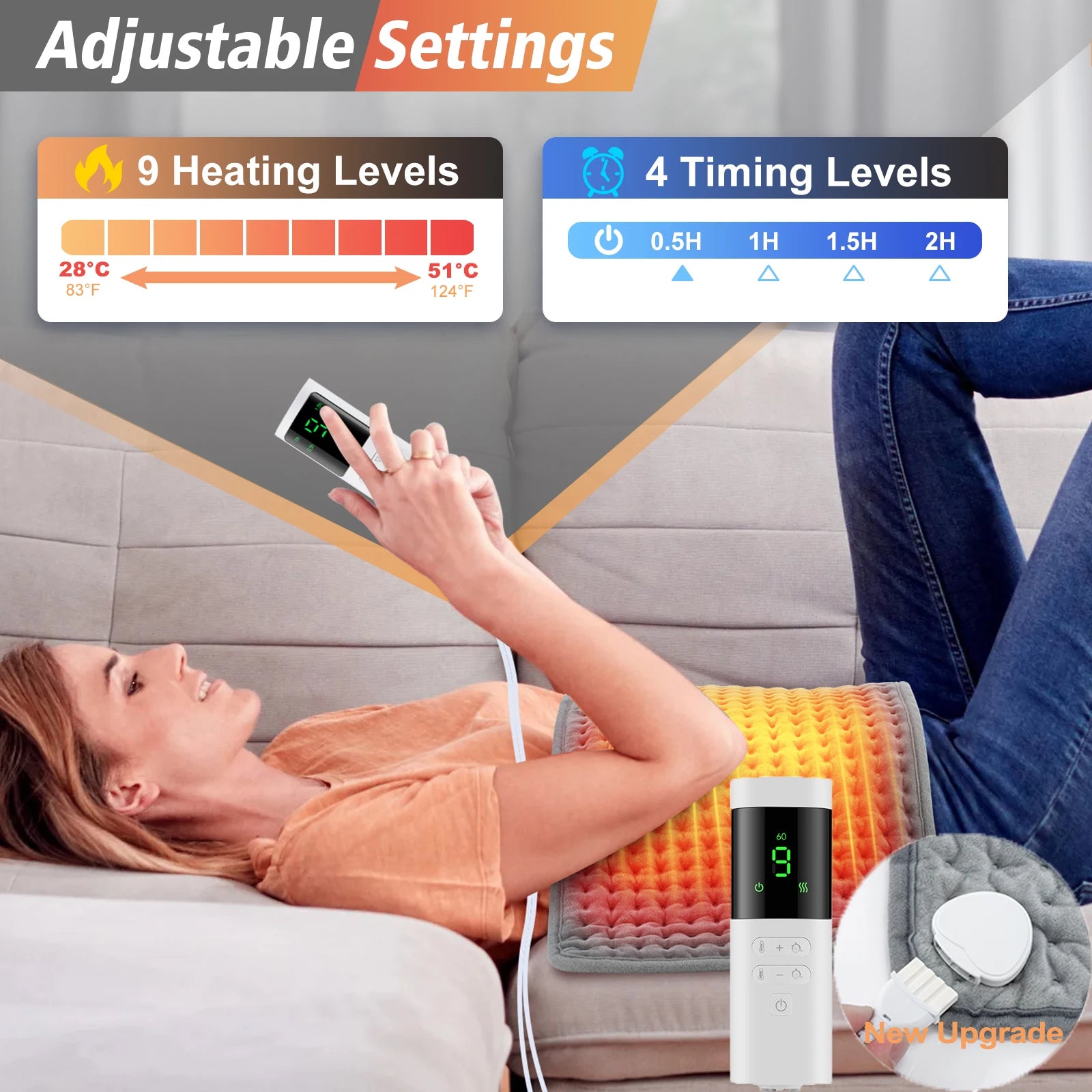 Electric Heating Blanket Heated Mat Winter Thermal Pad - 2