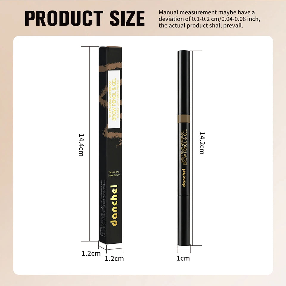 2 in 1 Waterproof Brow Pencil and Gel