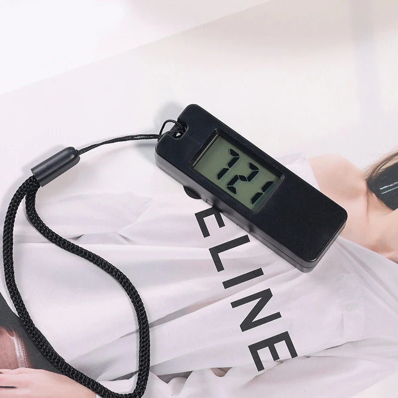 Portable LED Digital Keychain Clock Mini Silent Exam Study Timer - 11
