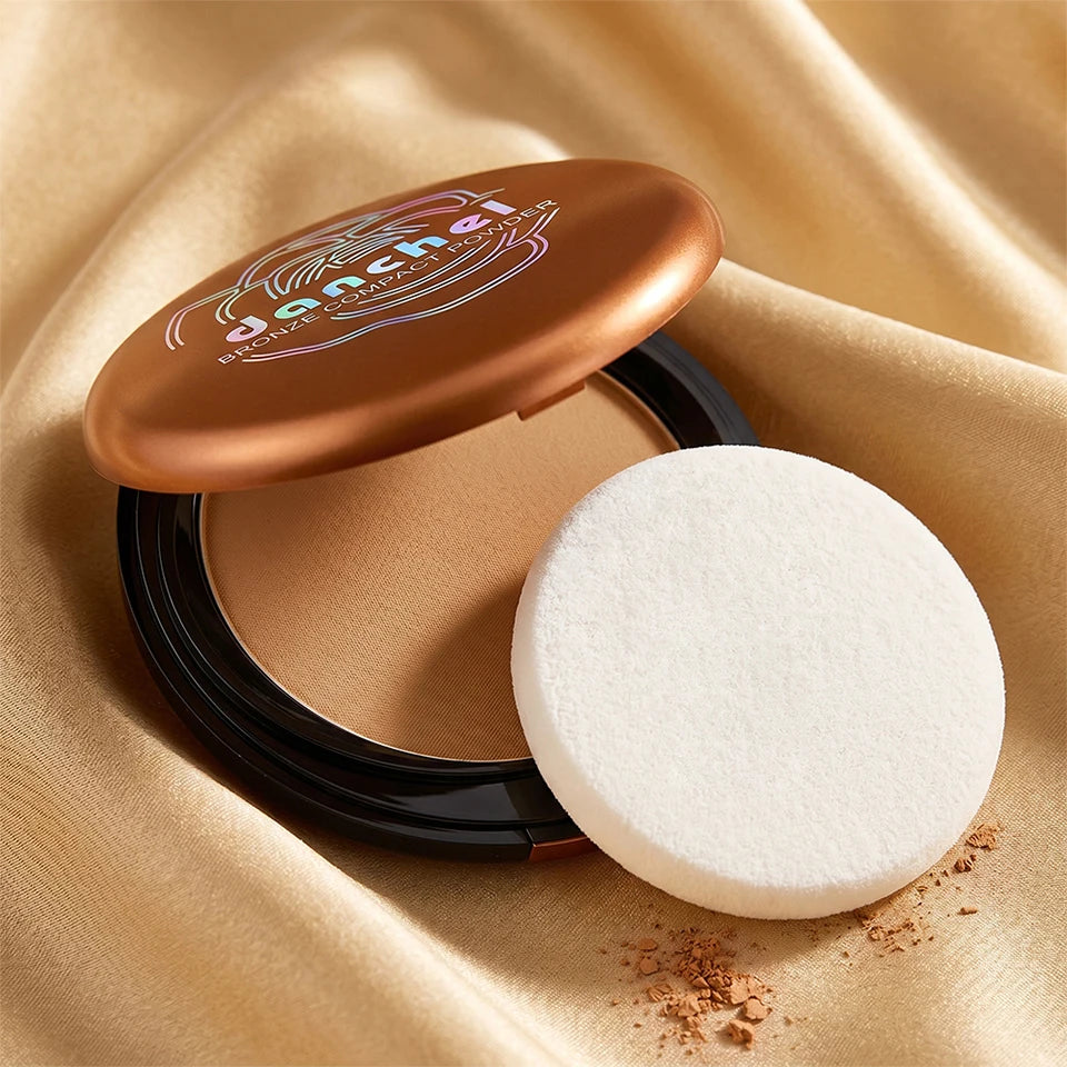 Matte Bronze Compact Powder Natural Setting Makeup - 18